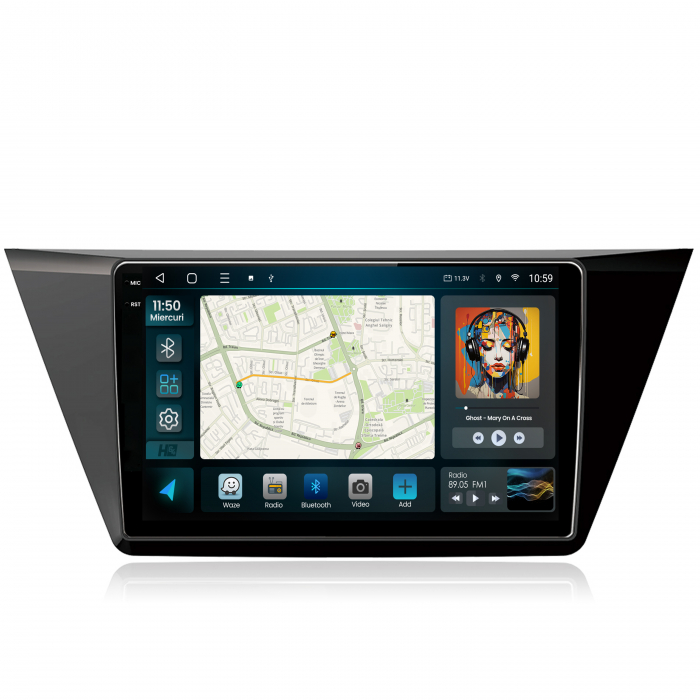 Navigatie 2K QLED Volkswagen Touran 2016+ 4GB | Hub64.ro [2]