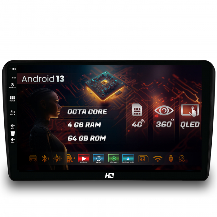Navigatie Android 13 Audi A3/ S3/ RS3 QLED | Hub64.ro [1]