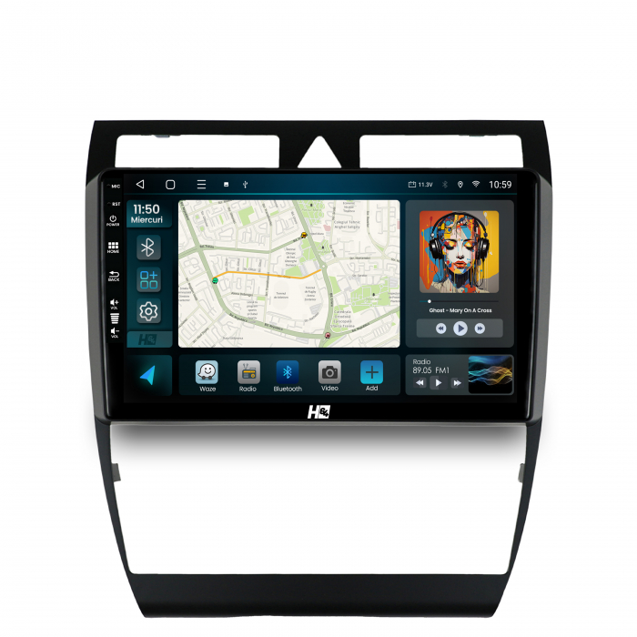 Navigatie Android 13 Audi A6 QLED 1280x720 | Hub64.ro [2]