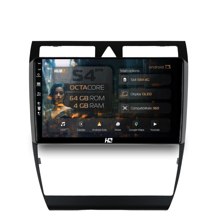 Navigatie Android 13 Audi A6 QLED 1280x720 | Hub64.ro [1]