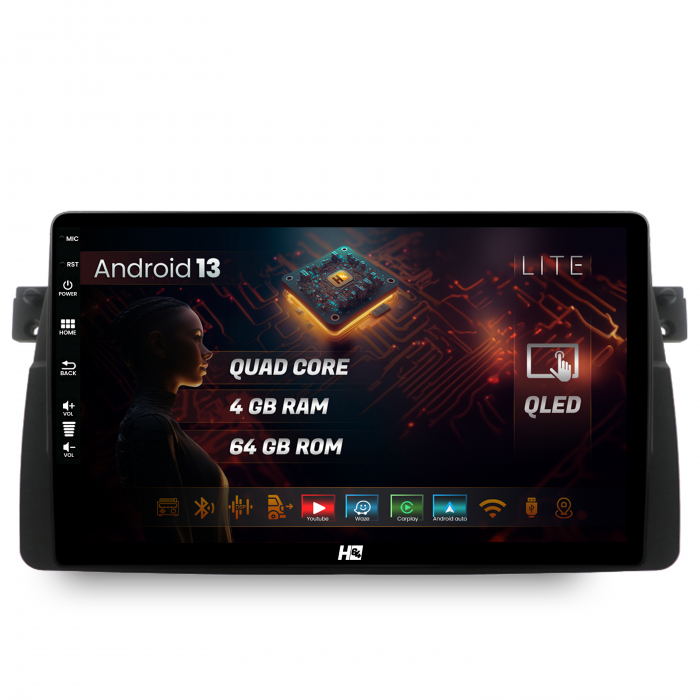 Navigatie Android 13 BMW E46 QLED | Hub64.ro [1]