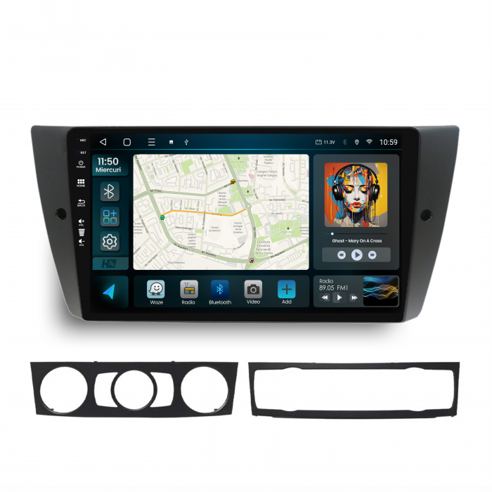 Android 13 BMW Seria 3 E90/91/92 QLED| Hub64.ro [2]