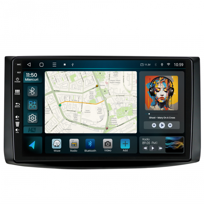 Navigatie QLED Android 13 Chevrolet Aveo | Hub64.ro [2]