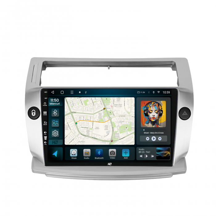 Navigatie Android 13 Citroen C4 QLED | Hub64.ro [2]