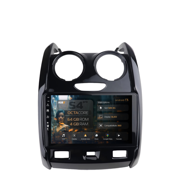 Navigatie QLED Dacia Duster Android 4GB | Hub64.ro [1]