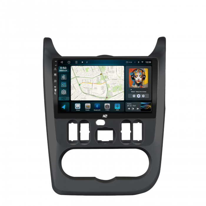 Navigatie Android 13 Dacia Logan QLED | Hub64.ro [2]
