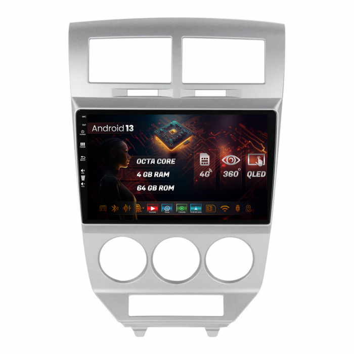 QLED Android Dodge Caliber 4+64GB | Hub64.ro [1]