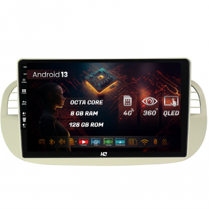 Navigatie Fiat 500 2007-2014 8GB Slot 4G | Hub64.ro [1]