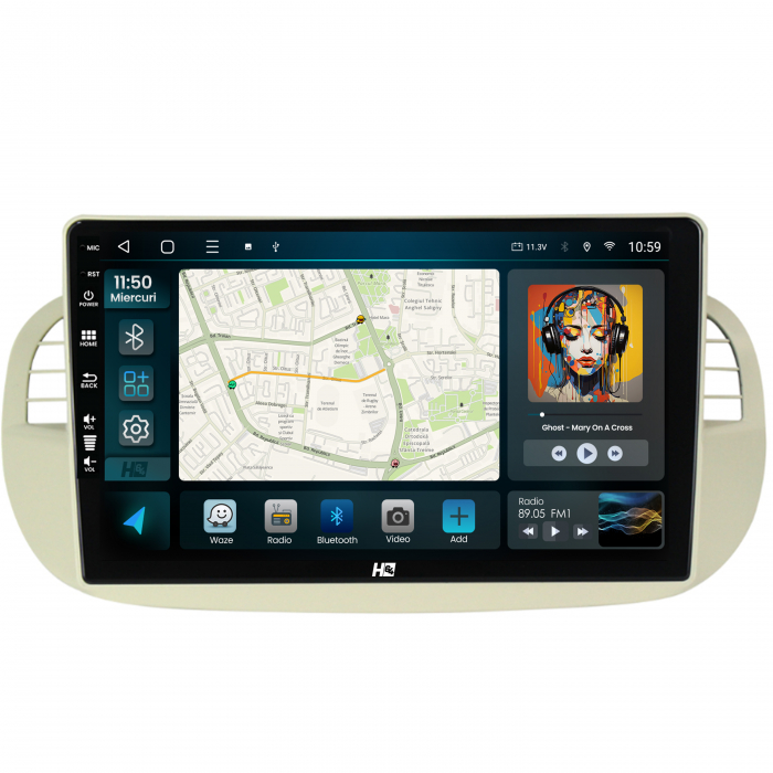 Navigatie Fiat 500 2007-2014 8GB Slot 4G | Hub64.ro [2]