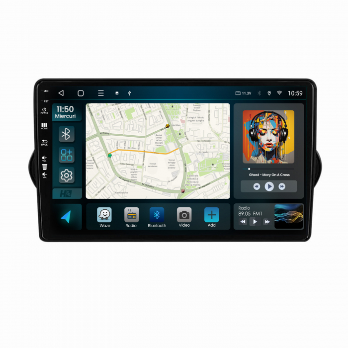 Navigatie QLED Fiat Tipo (2015-2021) 4GB | Hub64.ro [2]