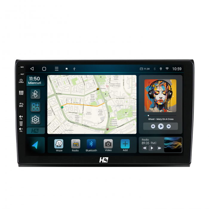 Navigatie Android 13 Fiat Bravo Autodrop QLED | Hub64.ro [2]
