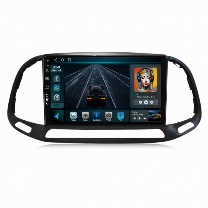 Carplay Android 13 Fiat Doblo 2015+ 2GB | Hub64.ro [2]