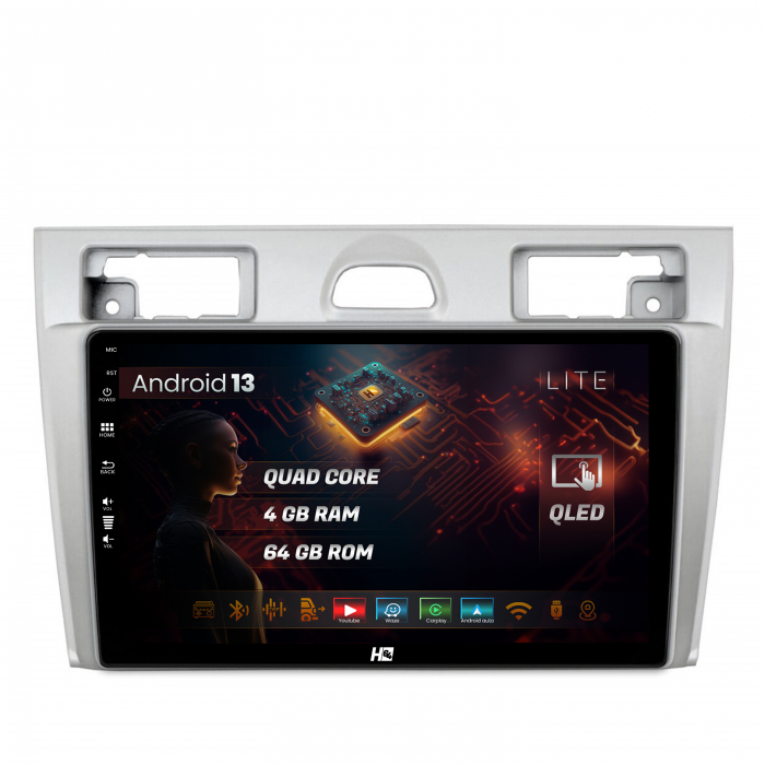 Navigatie Android 13 Ford Fiesta QLED | Hub64.ro [1]