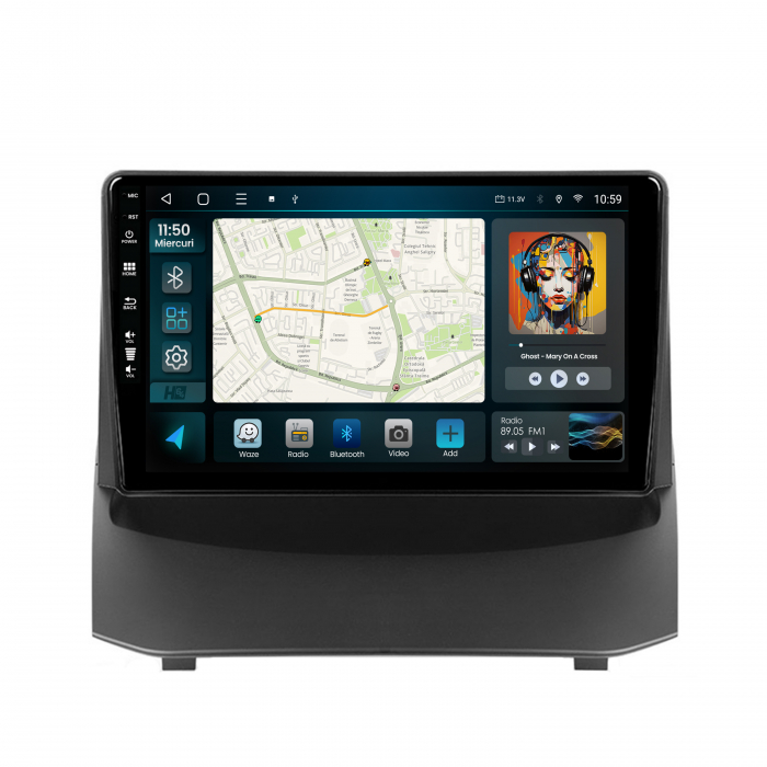 Navigatie Android 13 Ford Fiesta QLED | Hub64.ro [2]