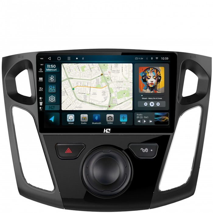 Navigatie Android 13 Ford Focus 3 QLED | Hub64.ro [2]