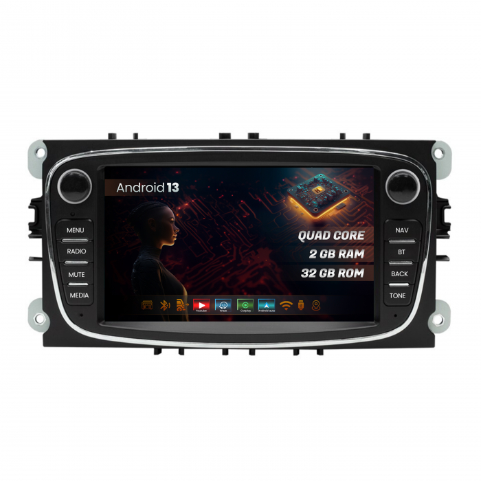 Navigatie Android Ford 2DIN 2+32GB | Hub64.ro [1]