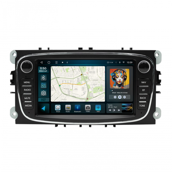 Navigatie Android Ford 2DIN 2+32GB | Hub64.ro [2]