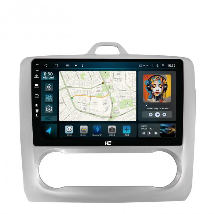 Navigatie QLED Android 13 Ford Focus 2 | Hub64.ro [2]