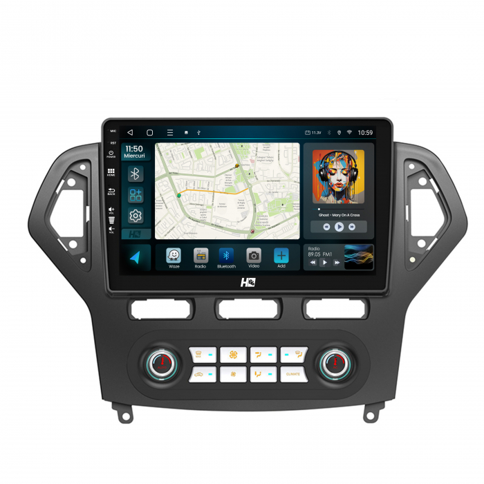 Navigatie Android 13 Ford Mondeo QLED | Hub64.ro [2]