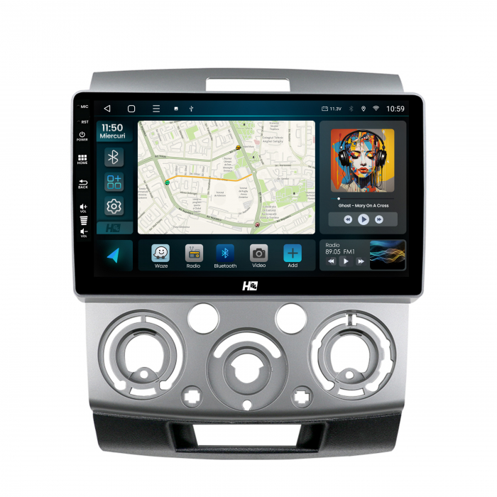Navigatie Android 13 Ford Ranger / Mazda BT50 QLED | Hub64.ro [2]