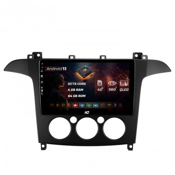 Navigatie Android 13 Ford S-Max 6+128GB | Hub64.ro [1]