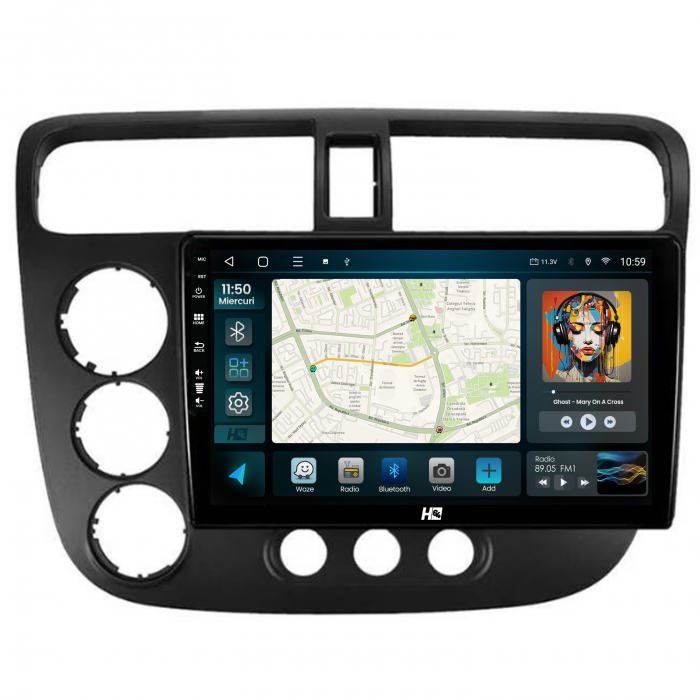 Navigatie Android 13 Honda Civic QLED | Hub64.ro [2]