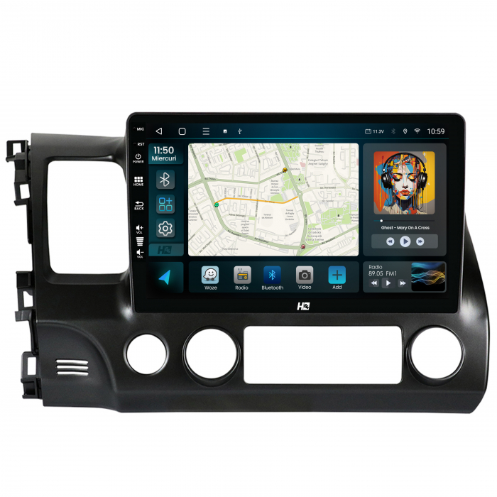 Navigatie Android 13 Honda Civic QLED | Hub64.ro [2]