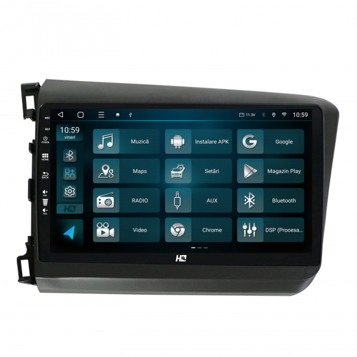 Navigatie QLED Android 13 Honda Civic | Hub64.ro [3]