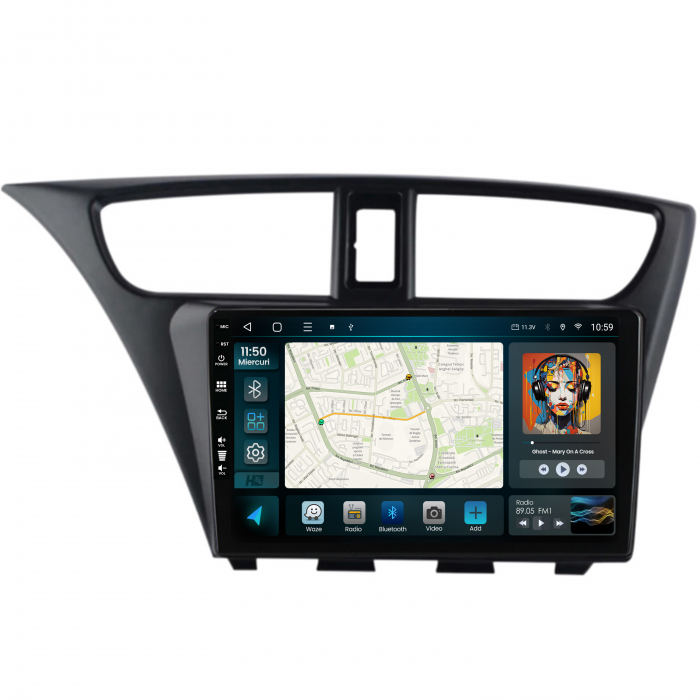 Navigatie Android 13 Honda Civic QLED | Hub64.ro [2]