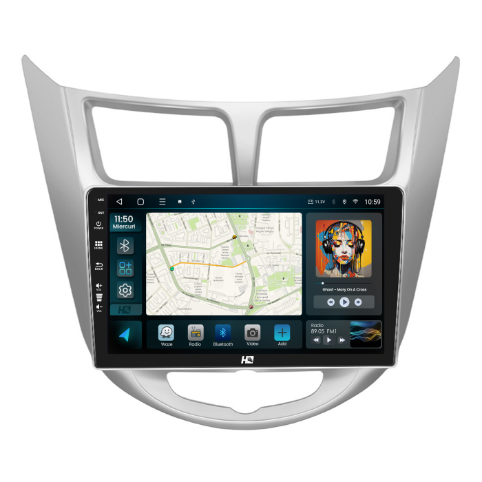 Navigatie QLED Hyundai Accent (2011-2016) 4GB | Hub64.ro [2]