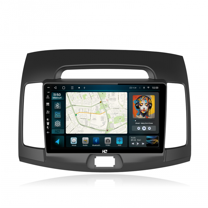 Carplay Android Hyundai Elantra 2007+ QLED | Hub64.ro [2]