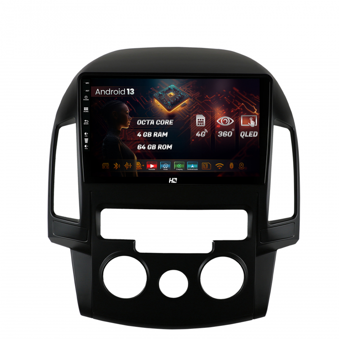Android 13 Hyundai I30 Clima M QLED | Hub64.ro [1]