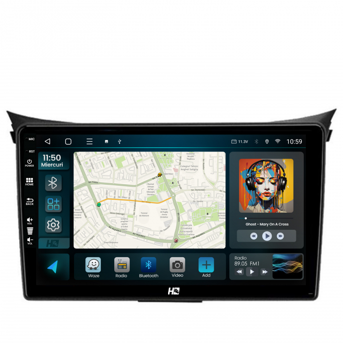 Android 13 Hyundai I30 Clima M QLED | Hub64.ro [2]