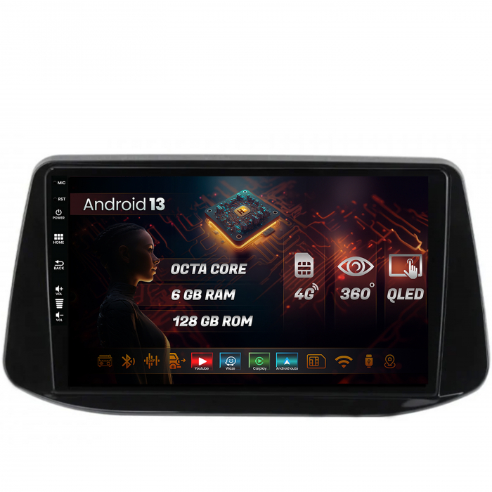 Navigatie Android 13 Hyundai I30 6+128GB CM | Hub64.ro [1]