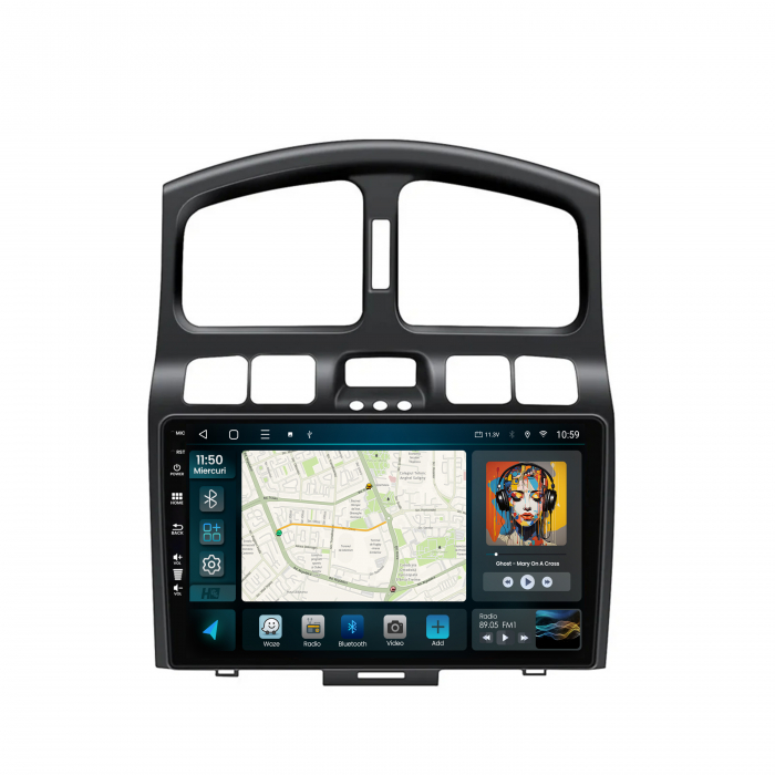 Android 13 Hyundai Santa FE 01-06 QLED | Hub64.ro [2]