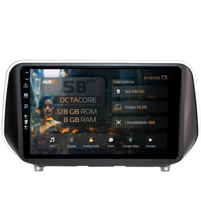 Navigatie Android 13 Hyundai Santa Fe (2018-Prezent) 8GB | Hub64.ro [1]