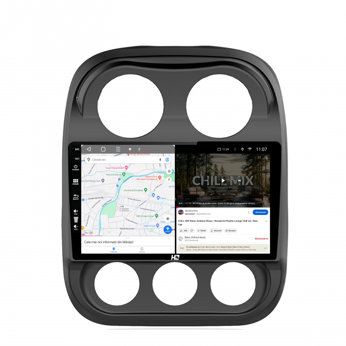 Navigatie QLED Jeep Compass 2016+ 4GB | Hub64.ro [7]