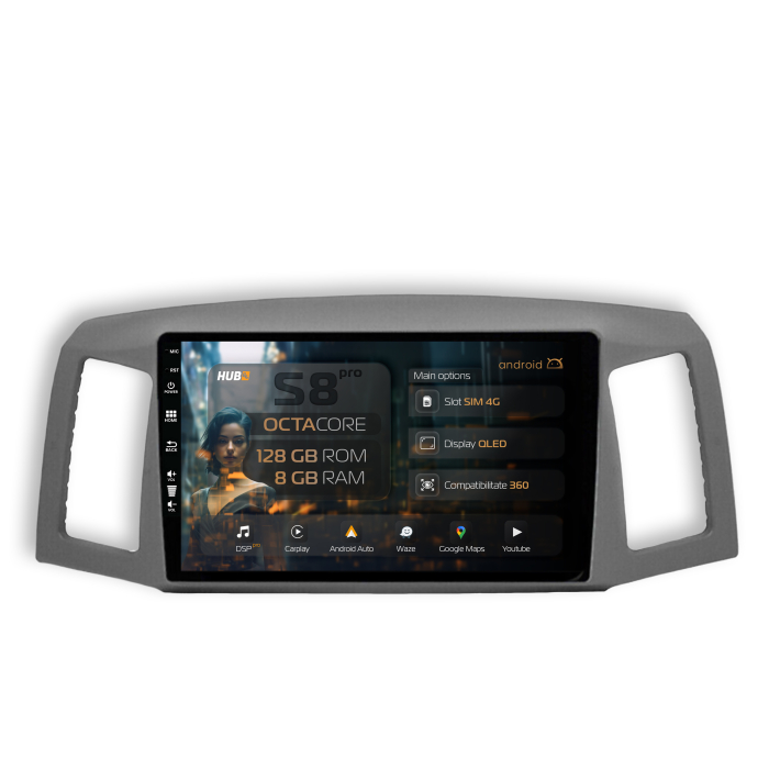Navigatie Android 13 Jeep Grand Cherokee 8GB | Hub64.ro [1]