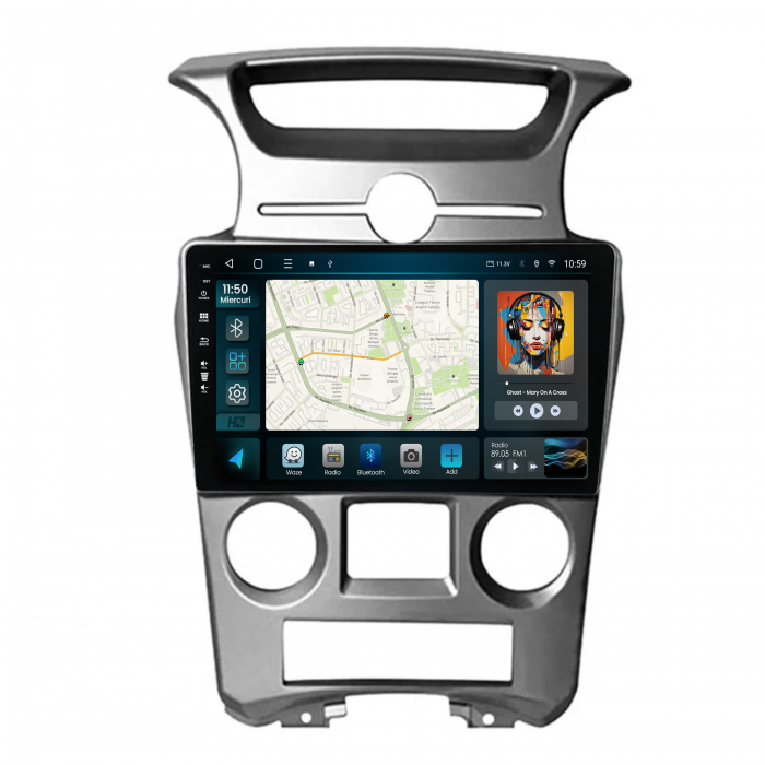 Navigatie Android 13 Kia Carens 6+128GB QLED | Hub64.ro [2]