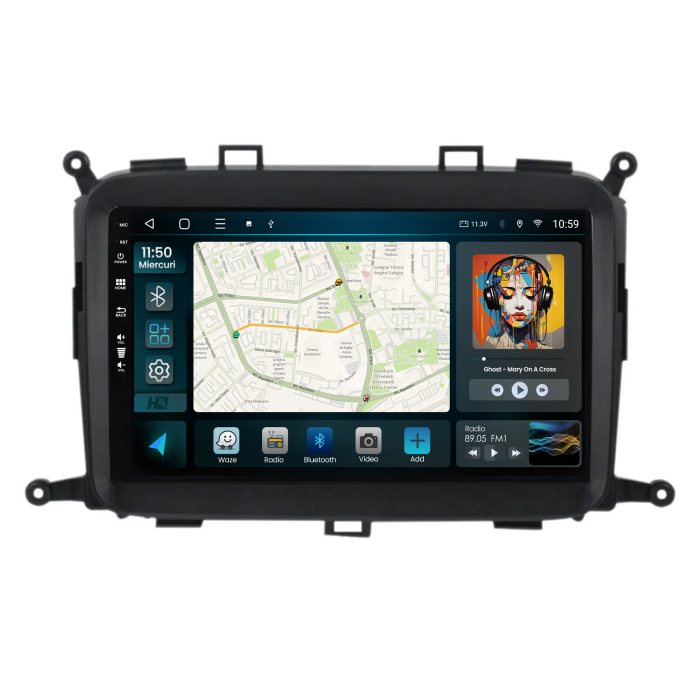 Navigatie QLED Android Kia Carens (2012-20127) | Hub64.ro [2]
