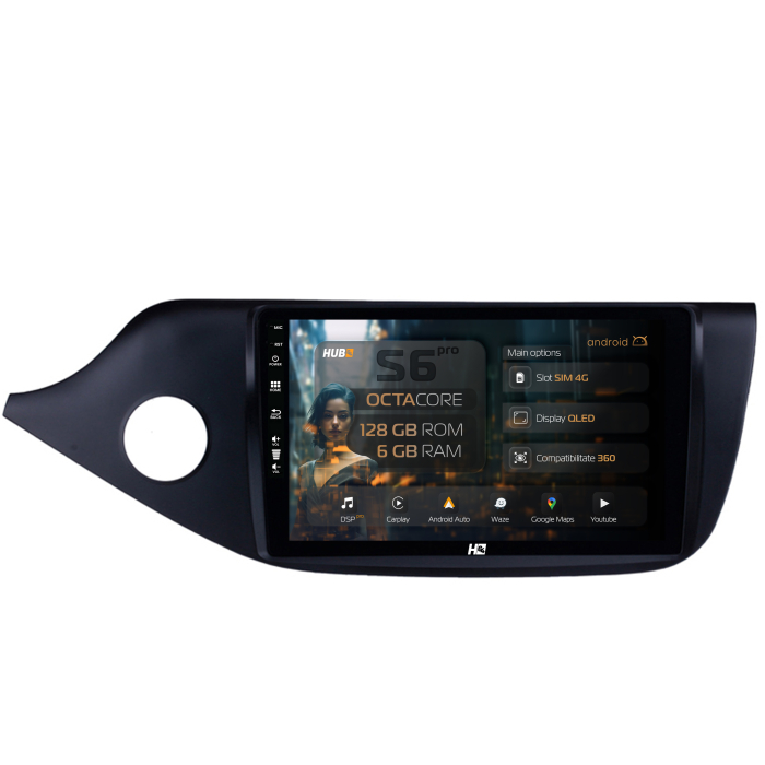 Navigatie Android 13 Kia CEED 2012+ 4G 6GB | Hub64.ro [1]