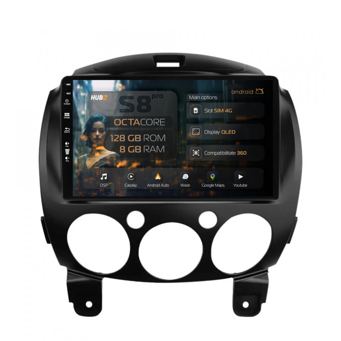 Navigatie Android 13 Mazda 2 (2007-2014) 8GB | Hub64.ro [1]