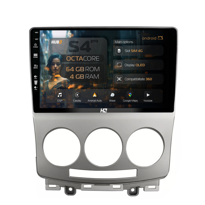 Navigatie Android 13 Mazda 5 QLED | Hub64.ro [1]
