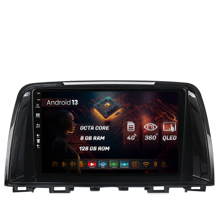 Navigatie Mazda 6 (2013-2015) cu Android 8+128GB | Hub64.ro [1]