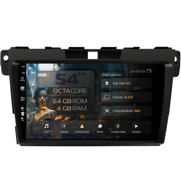 Navigatie Android 13 Mazda CX-7 9" QLED | Hub64.ro [1]