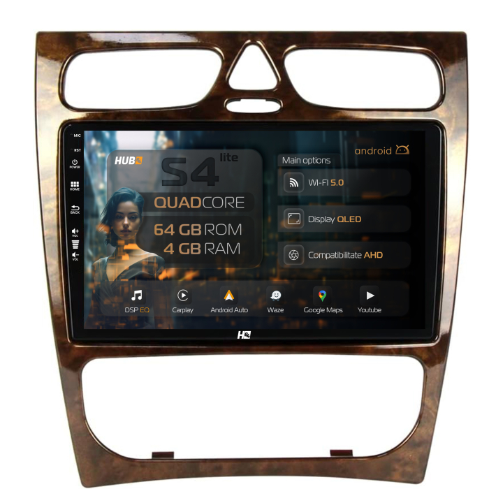 Navigatie Android 13 Benz C Class (W203) (2002-2004) QLED | Hub64.ro [1]