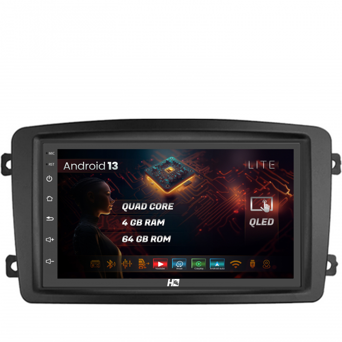 Carplay Android 13 Mercedes Benz 7inch 4GB | Hub64.ro [1]