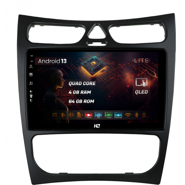Navigatie Android 13 Mercedes CLK QLED | Hub64.ro [1]