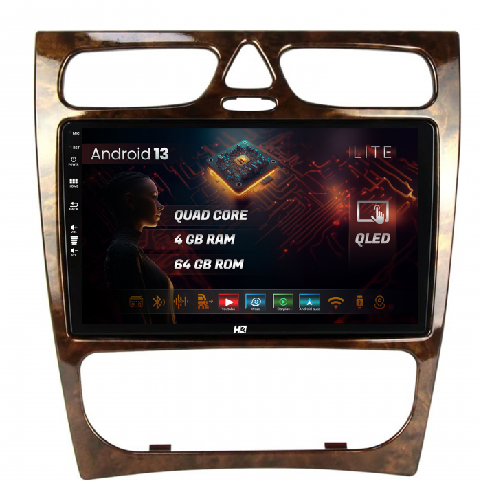 Navigatie Android 13 Benz C Class (W203) (2002-2004) QLED | Hub64.ro [1]