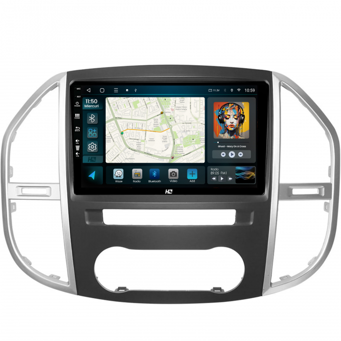 Carplay Android 13 Mercedes Benz ML W163 2GB | Hub64.ro [2]